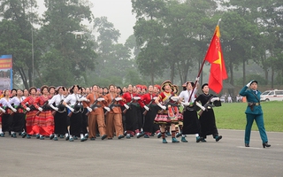 Nhiều khối nữ tiêu biểu sẽ tham gia diễu binh, diễu hành trong Lễ kỷ niệm 70 năm Chiến thắng Điện Biên Phủ 
