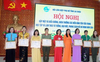 Hội LHPN tỉnh Lai Châu: Khen thưởng 50 cá nhân, tập thể điển hình trong học tập và làm theo Bác