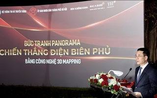 Bức tranh “Chiến dịch Điện Biên Phủ” rộng 3.000m2 đến với người dân thủ đô bằng công nghệ 3D mapping