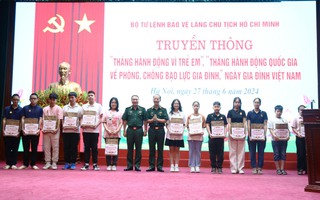 Bộ tư lệnh Bảo vệ Lăng Chủ tịch Hồ Chí Minh tổ chức truyền thông "Tháng hành động vì trẻ em"