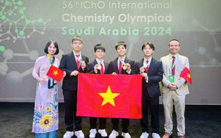 Việt Nam giành 3 Huy chương Vàng, 1 Huy chương Bạc, xếp thứ 2 Olympic Hóa học quốc tế