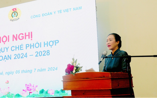 Công đoàn Y tế Việt Nam ký quy chế phối hợp với 6 Liên đoàn Lao động tỉnh khu vực Bắc Trung Bộ