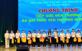 Tiếp sức đến trường, trao áo dài cho hơn 100 trẻ mồ côi, khó khăn