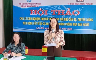 Hà Tĩnh: Nâng cao năng lực cho cán bộ địa phương về phòng chống mua bán người và bình đẳng giới