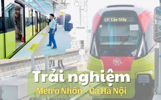 15 ngày miễn phí trên tàu điện tuyến Nhổn - ga Cầu Giấy 