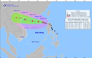 Dự báo hướng đi và tốc độ của bão số 3 trong 24 đến 72 giờ tới