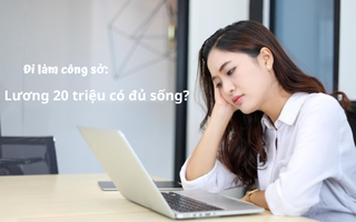 Đi làm công sở: Lương 20 triệu có đủ sống?