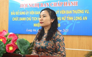 Bà Lê Thị Cẩm Tú được bầu làm Chủ tịch Hội LHPN tỉnh Long An