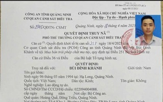 Truy nã đối tượng trong vụ nổ súng khiến 1 chiến sĩ công an hy sinh