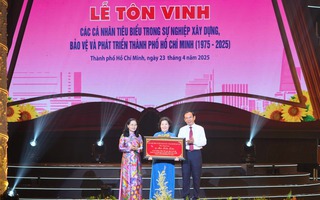 Anh hùng lao động Mai Kiều Liên được vinh danh cá nhân tiêu biểu của TP.HCM dịp 50 năm Thống nhất đất nước