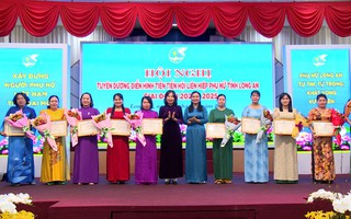 Hội LHPN tỉnh Long An tuyên dương 20 tập thể và 30 cá nhân điển hình tiên tiến
