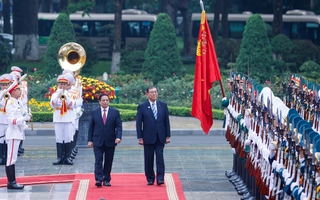 Thủ tướng Phạm Minh Chính chủ trì lễ đón Thủ tướng Nhật Bản Ishiba Shigeru