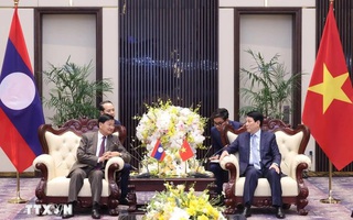 Chủ tịch nước Lương Cường tiếp Tổng Bí thư, Chủ tịch nước Lào