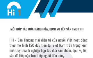 Thư mời hợp tác đưa hàng hóa lên sàn Thương mại điện tử Hi1