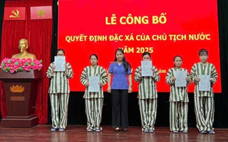 Hà Nội: Công bố quyết định đặc xá cho 139 phạm nhân