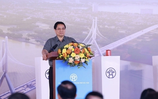 Thủ tướng phát lệnh khởi công cầu Tứ Liên - công trình biểu tượng mới của Thủ đô