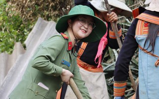 Phụ nữ Công an tỉnh Lai Châu chung tay "Xóa nhà tạm, dột nát" xây dựng "Mái ấm đồng bào tôi"