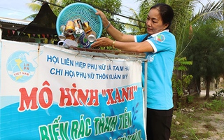 Chi hội trưởng giúp xã đảo xanh, sạch hơn từng ngày