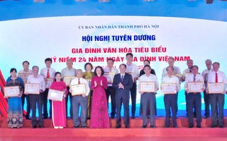 Hà Nội: Tuyên dương 80 gia đình văn hóa tiêu biểu