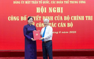 Bà Hà Thị Nga được phân công, điều động tham gia Ban Thường vụ Đảng ủy MTTQ, các đoàn thể Trung ương