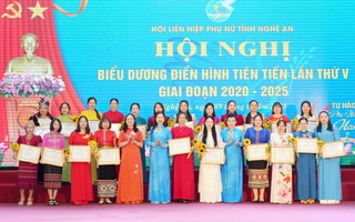 Nghệ An tôn vinh 30 tập thể, 65 phụ nữ điển hình tiên tiến giai đoạn 2020 - 2025