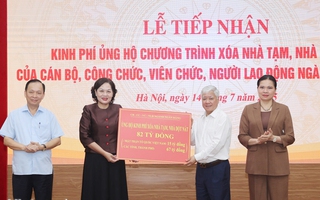 Ngành Ngân hàng ủng hộ 82 tỷ đồng để "Xóa nhà tạm, nhà dột nát" trên cả nước