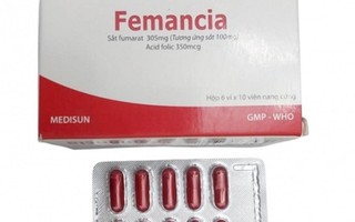 Bộ Y tế cấm sản xuất, lưu hành loại thuốc Femancia điều trị thiếu máu