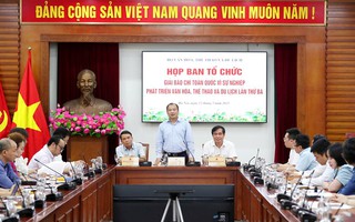 Điều chỉnh thời gian đăng tải và nhận tác phẩm Giải Báo chí toàn quốc "Vì sự nghiệp phát triển Văn hóa Việt Nam" lần thứ Ba