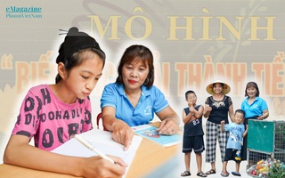 Mô hình kép "Mẹ đỡ đầu" - "Biến rác thải thành tiền" gieo yêu thương cho trẻ thiệt thòi