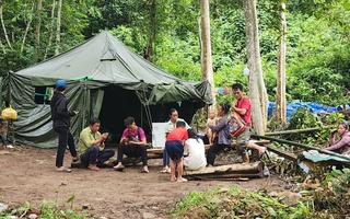 Tan hoang sau lũ, 13 hộ dân ở bản phải tạm nương nhờ nhà bạt