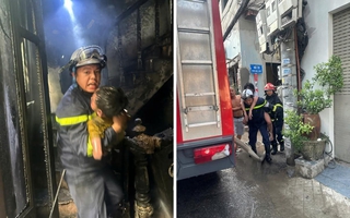 Kịp thời giải cứu 3 cháu nhỏ trong đám cháy