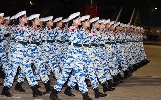 Ấn tượng các khối nữ diễu binh, diễu hành trong buổi Tổng hợp luyện
