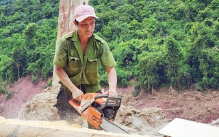 Đi tìm vật liệu, dựng lại mái nhà sau thiên tai
