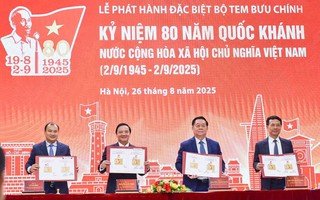Phát hành đặc biệt bộ tem Kỷ niệm 80 năm Quốc khánh