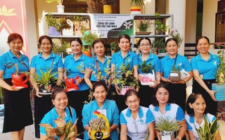 Quảng Ngãi: Phụ nữ Cẩm Thành "Trồng cây xanh trên rác thải nhựa"
