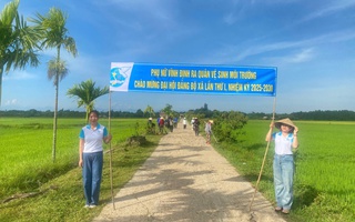 "5 không, 3 sạch" trở thành "chìa khóa" để phụ nữ xây dựng nông thôn mới ở Vĩnh Định