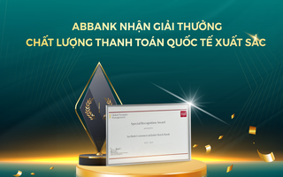 ABBANK được WELLS FARGO vinh danh ngân hàng có chất lượng thanh toán quốc tế xuất sắc