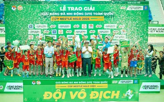 U11 Hưng Yên lần đầu vô địch Giải Bóng đá Nhi đồng Toàn quốc