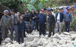 Hiện trường vụ sập tường nhà khiến 5 người thiệt mạng ở Hà Giang