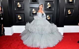 "Công chúa nhạc Pop" Arianna Grande "gây thương nhớ" trên thảm đỏ Grammy