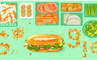 Bánh mì Việt Nam xuất hiện trên trang chủ Google tại 12 quốc gia 