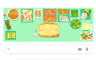 Bánh mì Việt Nam được Google Doodle vinh danh