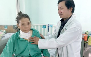 Nữ bệnh nhân suy hô hấp do đắp thuốc thầy lang chữa bướu giáp