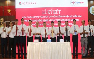 Agribank và TCT Điện lực Miền Nam ký kết thỏa thuận hợp tác toàn diện
