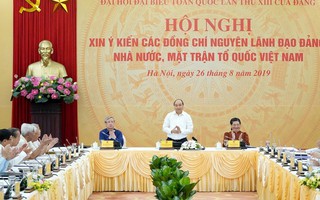 Thủ tướng nghe các nguyên lãnh đạo góp ý về Chiến lược KTXH