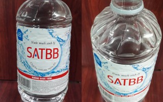 Nước muối sinh lý SAT BB bị thu hồi trên toàn quốc