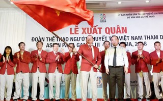 Đoàn thể thao người khuyết tật Việt Nam xuất quân dự Asian Para Games