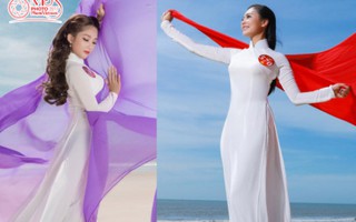 Chung khảo Miss Photo 2017: Thanh thoát áo dài và lụa trước biển