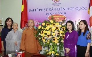 Lãnh đạo TƯ Hội LHPNVN thăm, chúc mừng lễ Phật đản 2019 Giáo hội Phật giáo Việt Nam