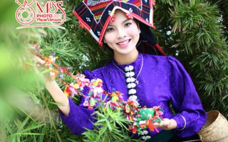 Cô gái Thái thêu khăn piêu dự thi Miss Photo 2017